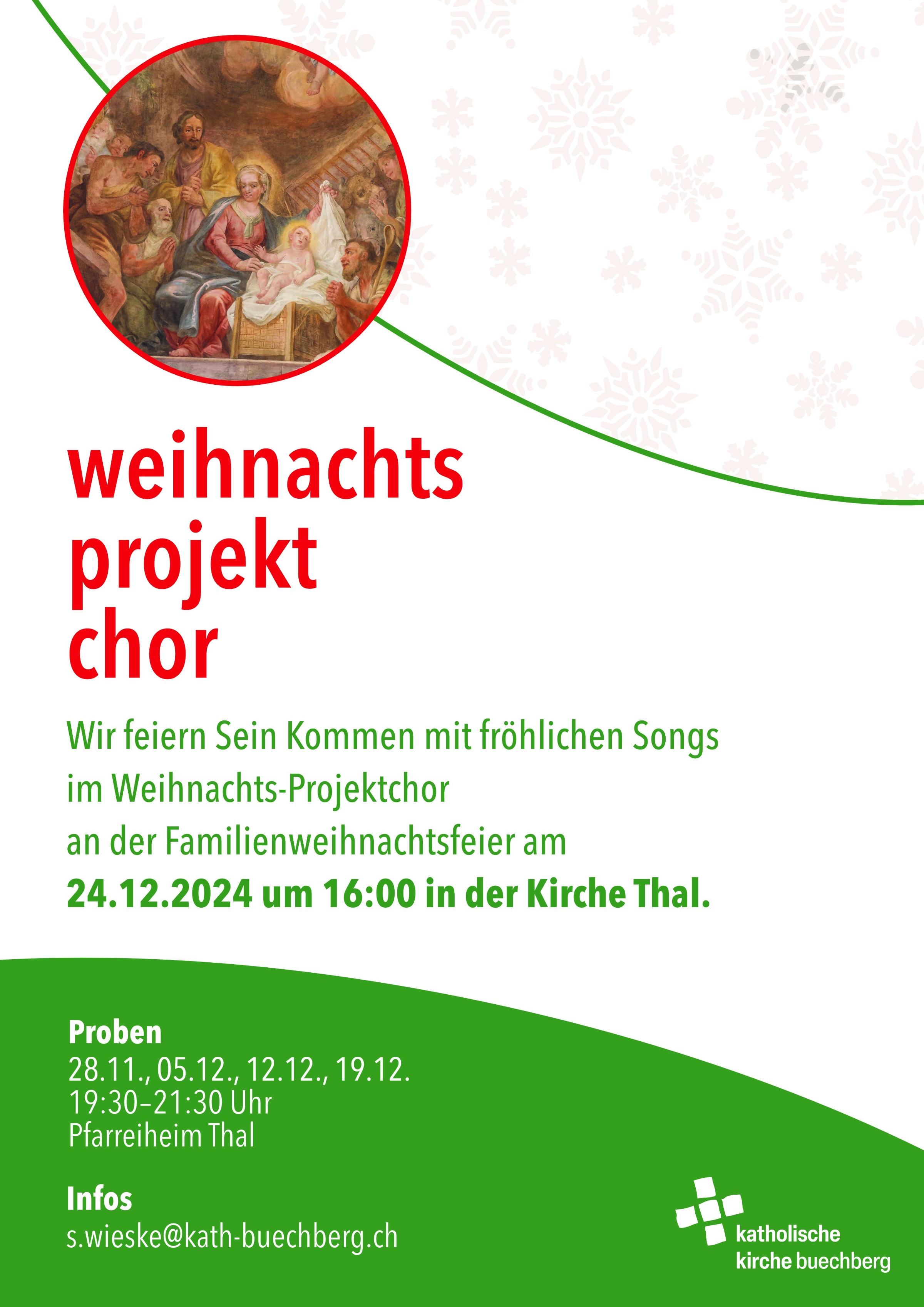 Familienweihnachtsfeier Chor Projekt